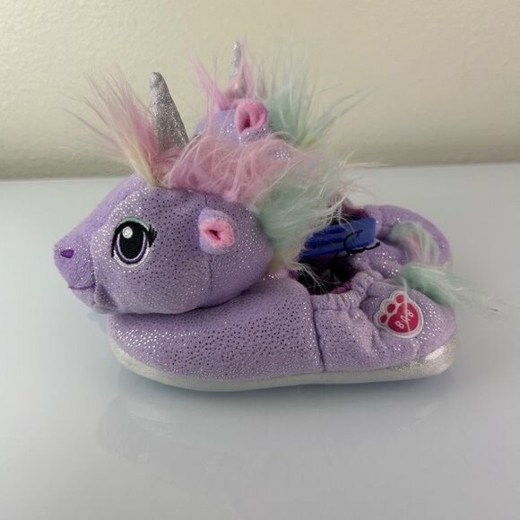 Build-A-Bear Purple Unicorn Slipper Sz M (12-13) - Picture 2 of 12